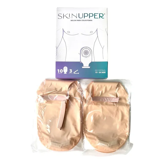 Bolsa Colostomia Opaca Recortável 19-64mm C/carvão - 10 Uni