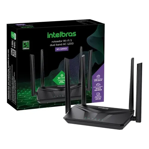 Roteador Intelbras 865mb Wi-fi Inmesh Action W5-1200g Giga