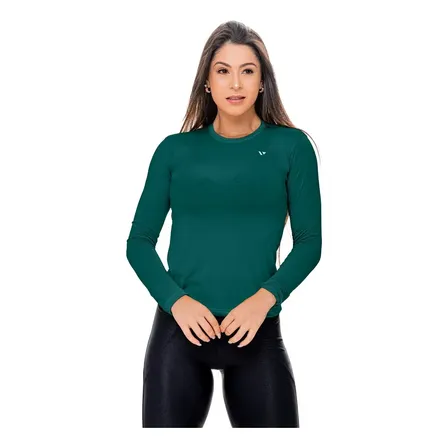 Camisas Térmica Feminina Voker Proteção Uv Bike Academia