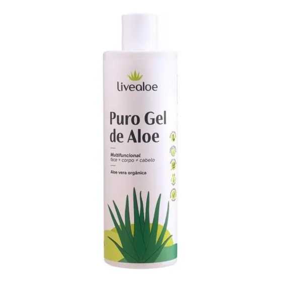 Gel De Babosa Aloe Vera Puro 500ml - Orgânico Tipo de embalagem para todos os tipos de pele Fragrância Suave