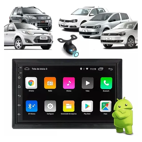 Pantalla Multimedia Bora Ecosport 7 Gps Car Play Wifi Bt