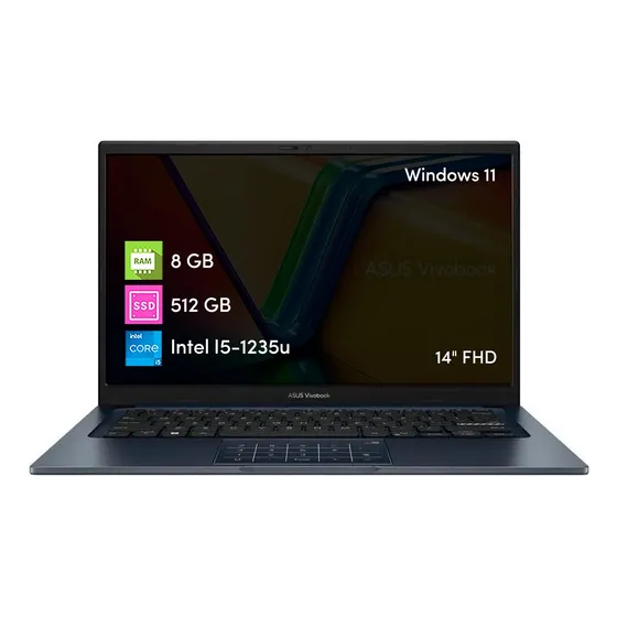 Notebook Asus Vivobook Intel Core I5 8gb 512ssd 14' Fhd W11