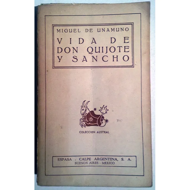 Libro De Miguel De Unamuno : Vida De Don Quijote Y Sancho