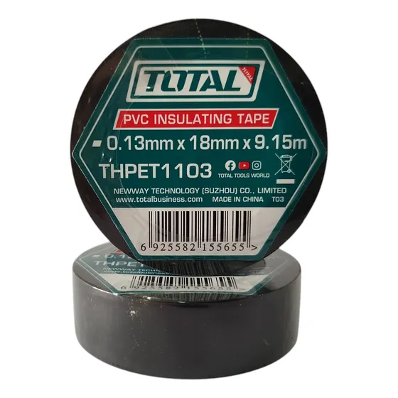 Teipe Para Electricidad 0.13mm X 18mm X 9.15m. X 10 Unid.