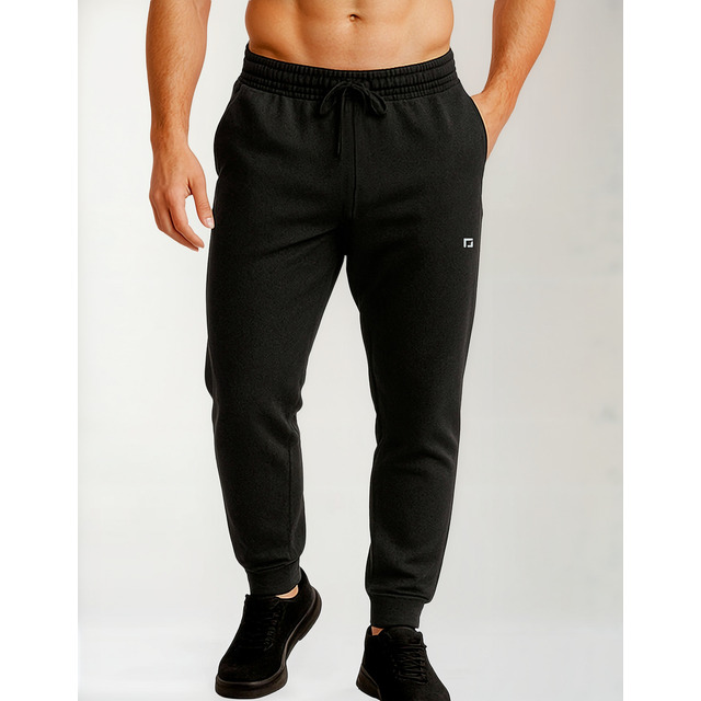 Calça Jogger Masculina Preta Térmica Flanelada Inverno Calça Jogger Masculina Preta Térmica Flanelada Inverno