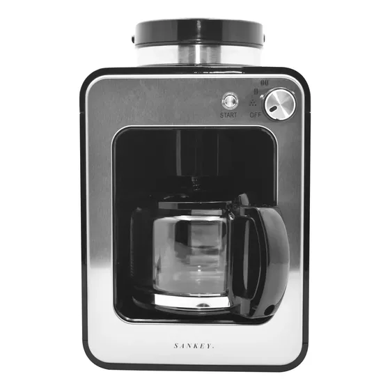 Cafetera Electrica Moledora 4 Tazas Sankey Cm-401-gr