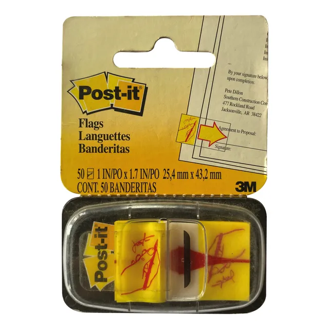 3m Post It Banderitas 680-9 Firma 25.4mm X 43.2mm X 50 Und