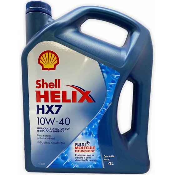 Shell Helix HX7 10W-40 4 L Tecnología Sintética