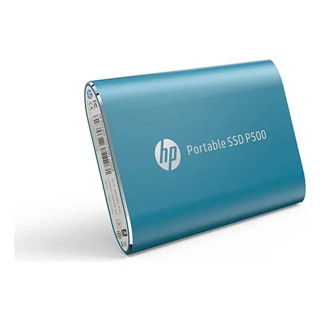 Disco Duro Externo Estado Sólido Hp P500, 500gb, Blue, Usb Color Azul