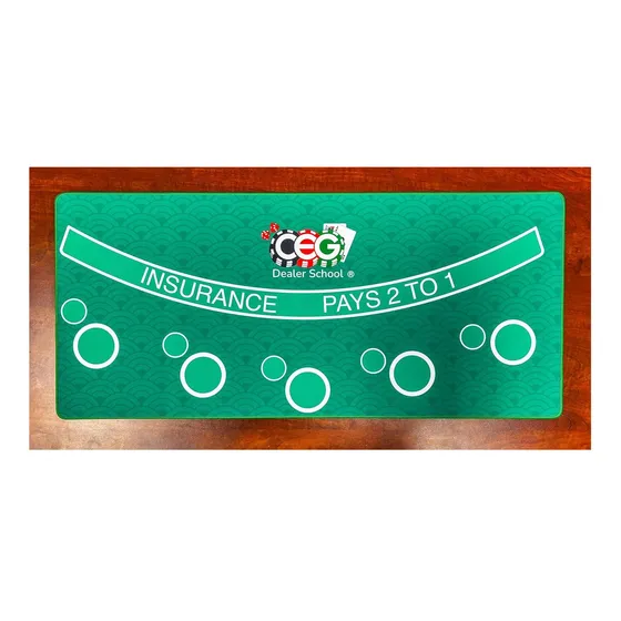Mini Tapete De Blackjack Casino Quest 89x40 Cm Verde