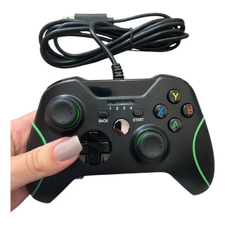 Controle Manete Com Fio Usb Compatível Com Xbox One Pc Gamer Controle Manete Com Fio Usb Compatível Com Xbox One Pc Gamer