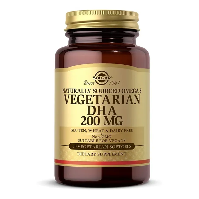 Dha 200 Mg Vegetariano Solgar 50 Capsulas Blandas