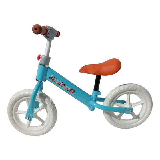 Bicicleta Infantil Sin Pedales Equilibrio Mickey 80 X 50 Cm Color Celeste