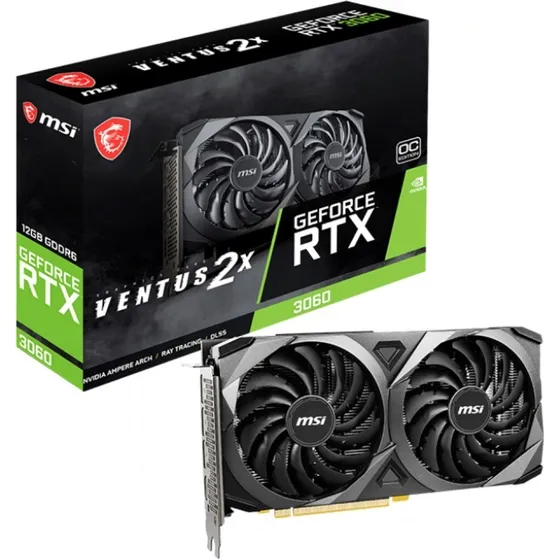 Placa De Video Nvidia Msi Rtx 3060 Ventus 2x 12g Oc 3