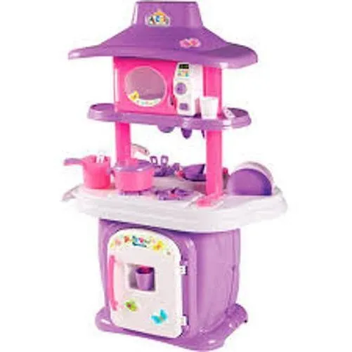 Brincando De Casinha Cozinha Completa Le Grand Chef Calesita Cor Roxo/Branco