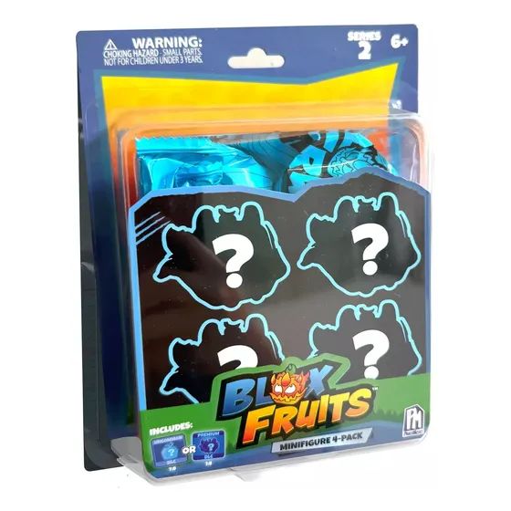 Blox Fruits Mini Figura 4pack + 1 Codigo Dlc Color Aleatorio