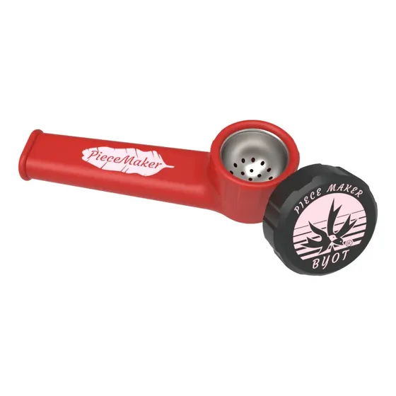 Pipa Silicona Con Tapa Karma 9cm Color Macaw Red