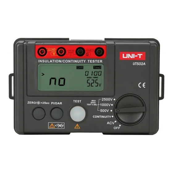 Uni-t Megohmetro Medidor Aislación Ut502a