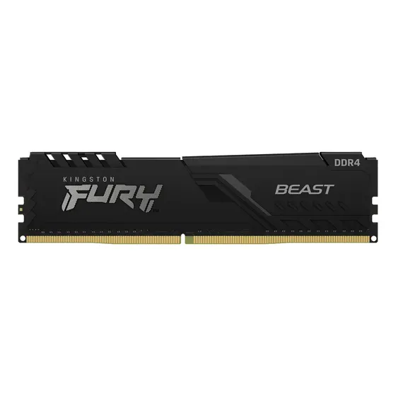 Memoria Ram Fury Beast Ddr4 Gamer Color Negro 16gb 3200mhz