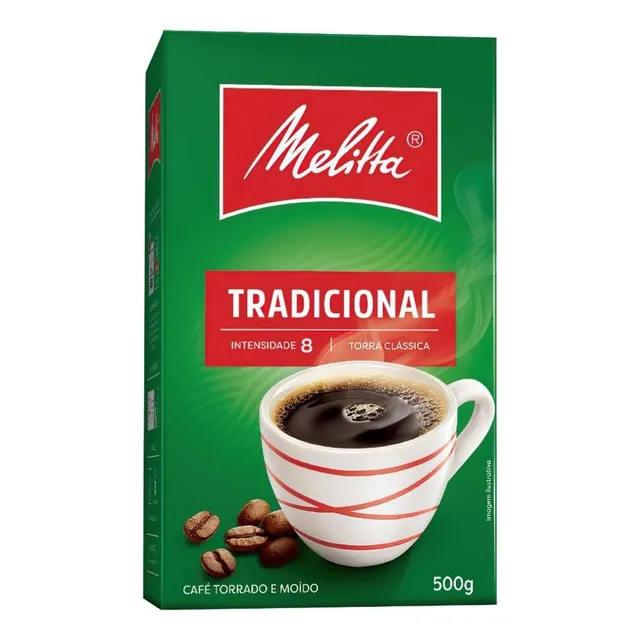 Café Melitta Tradicional À Vácuo Torrado E Moído Caixa 500g