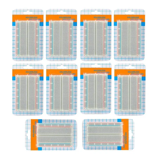 10 Piezas De Protoboard 400 Puntos, Proto Breadboard Arduino