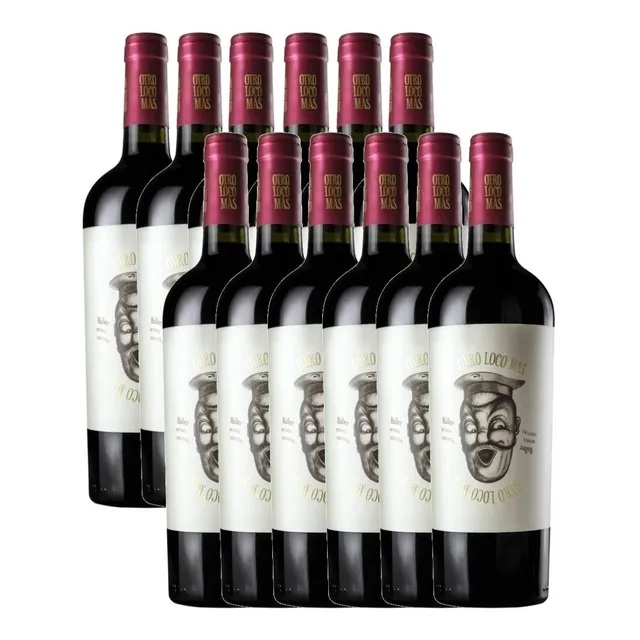 Vino Otro Loco Mas Malbec 750ml caja X12 - Gobar®