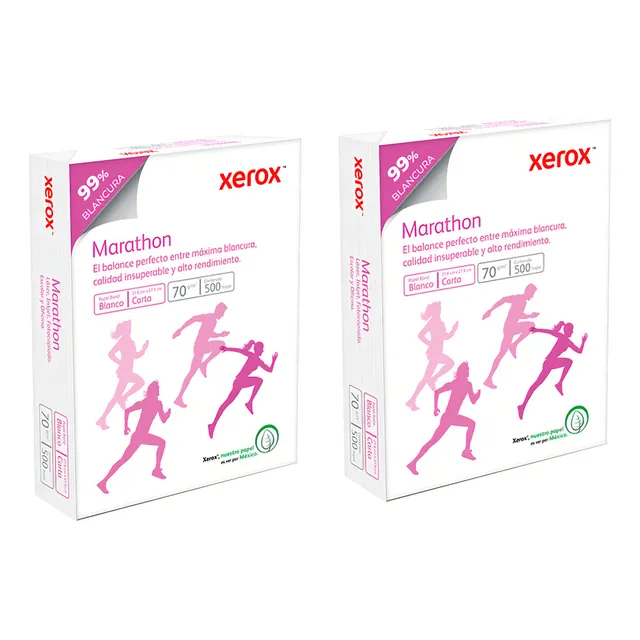 Papel Bond Xerox Marathon Blanco 70 Gr Carta 1000 Hojas