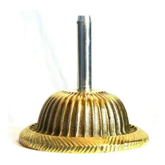 Base Para Cruz E Tocha Processional 12161 Bronze Dourada