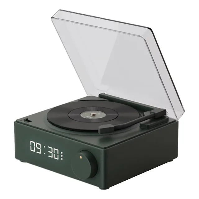 Vintage Vinilo Altavoces Gramófono Bluetooth Discos