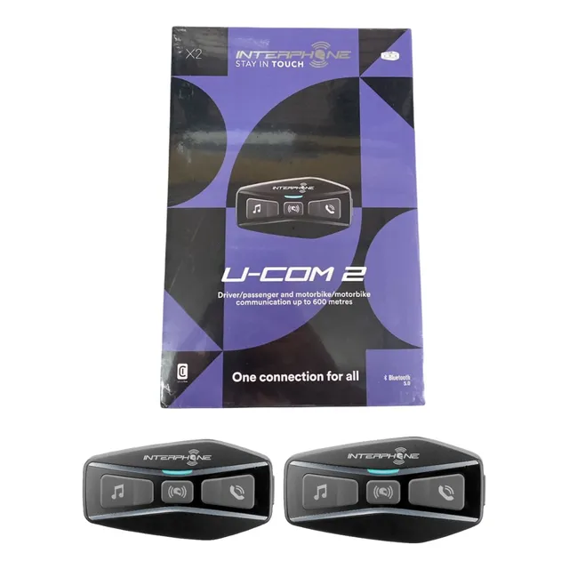 Intercomunicadores Moto Interphone Ucom 2 Par Shopping Bike