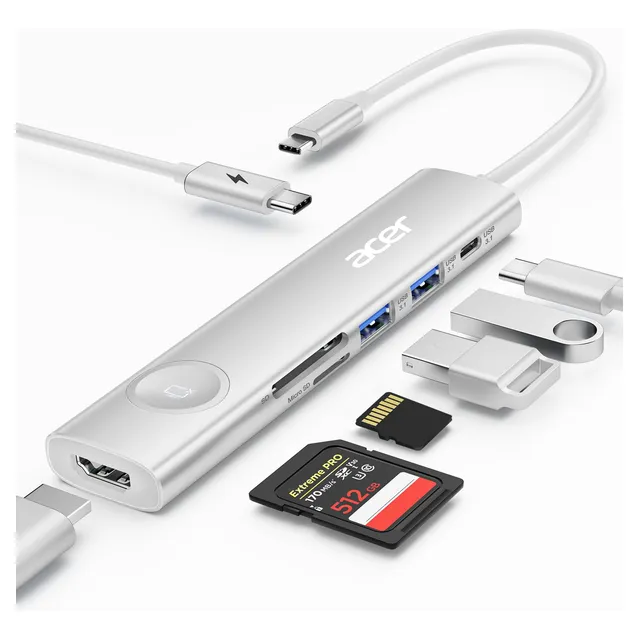Adaptador Multipuerto De Concentrador Usb C Adaptador Usb-c 