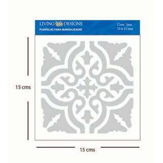 Plantilla Living Manualidades Stencil Mini Mosaico Esthela Plantilla Living Manualidades Stencil Mini Mosaico Esthela