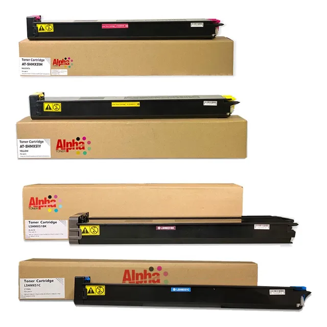 4 Toner Generico Compatible Con Shrp Mx-51 Mx4110 4140 5140