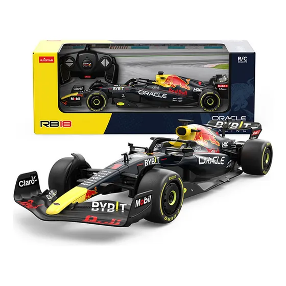 Carros De Control Remoto Coches De Carreras 1:18 Redbull F1 Color Multicolor Personaje Checo Pérez