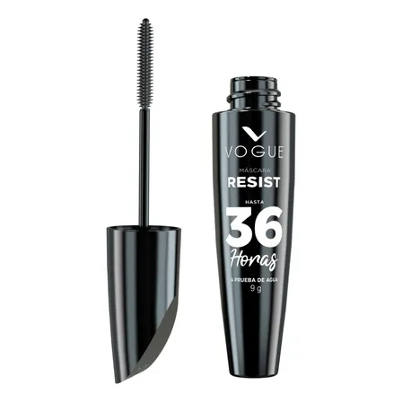 Máscara De Pestañas Resist 36 Hrs Vogue Color Negro