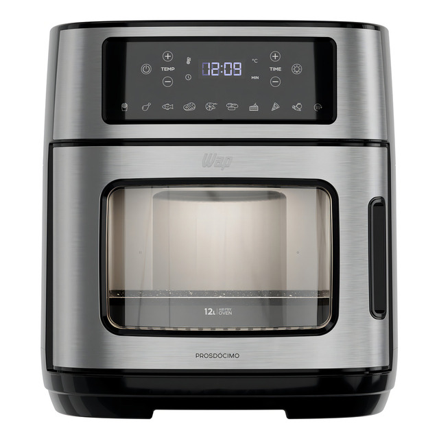 Fritadeira Elétrica Air Fryer Antiaderente Wap Oven 12 Litros Com Painel Digital