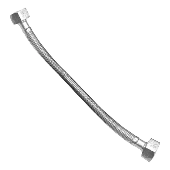 Canilla Metálica Flexible Vencerámica 1/2x5/8 Pulgadas 40cm