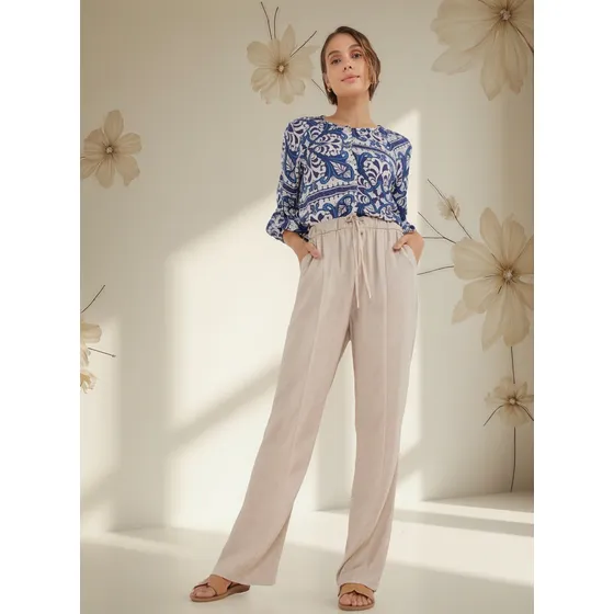Pantalon Para Mujer  Patprimo En Color Avena #30071818