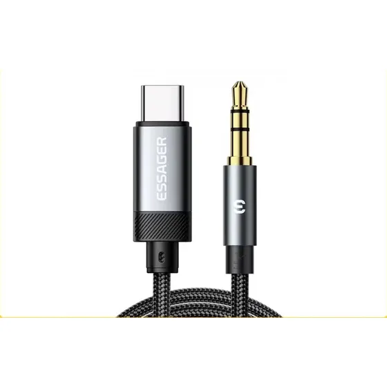 Cable De Audio Essager Usb Tipo C A Salida Plug Trs 3.5 Mm