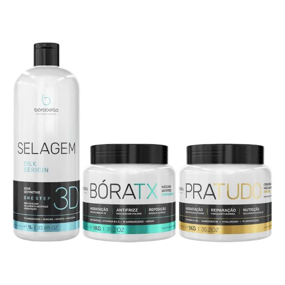 Pratudo Borabella 1kg + Selagem 3d 1 Litro + Btx 1kg 