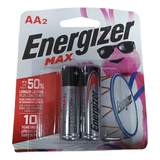 Pilas Aa Alcalinas 1.5 V Larga Duracion 2 Pzas