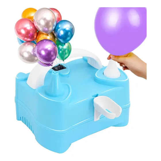 Bomba Eléctrica Para Inflar Globos Double Infladora Fiestas