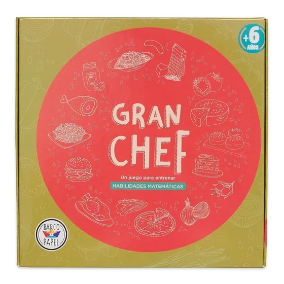 Juego De Mesa Didáctico Infantil "Gran Chef" Barco de Papel Para Incentivar Las Habilidades Matemáticas