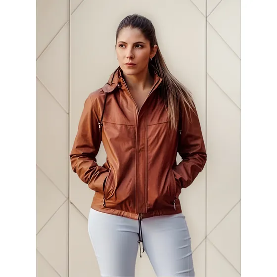 Campera Mujer Cuero Legítimo Argentino Cod260v Estancia1980