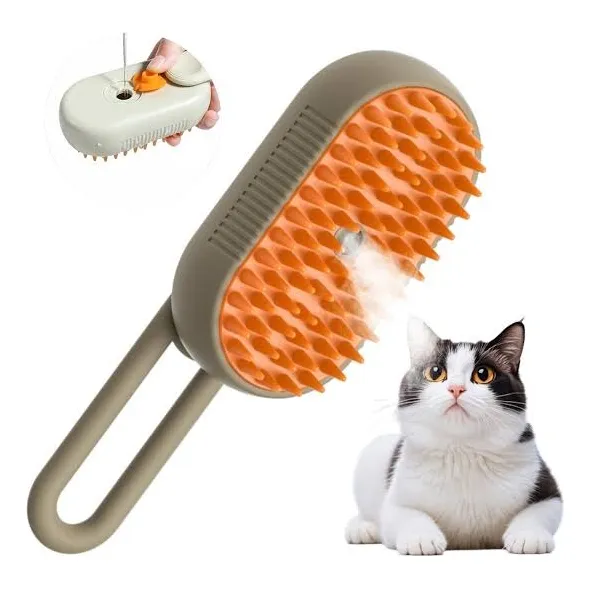 Cepillo Recargable De Vapor 3 En 1 Para Mascotas Gato Perro