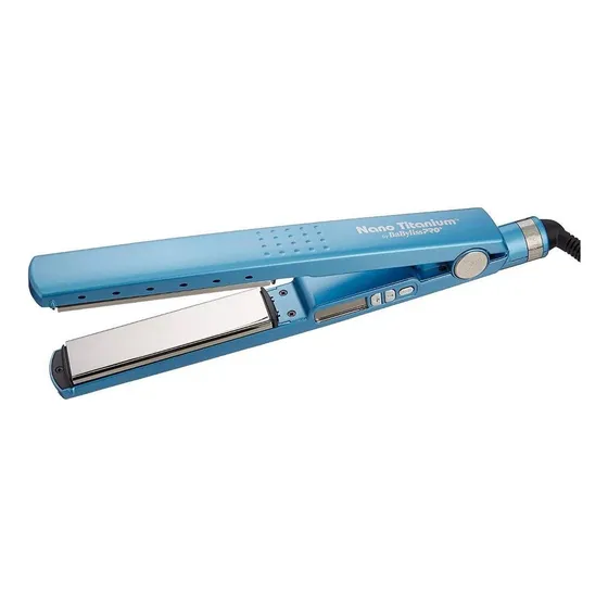 Plancha de cabello BaBylissPRO Nano Titanium Iónica Digital BABNT2091T azul