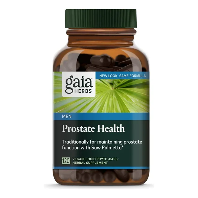 Suplemento De Salud De La Próstata Gaia Herbs 120 Cápsulas Sabor Sin Sabor