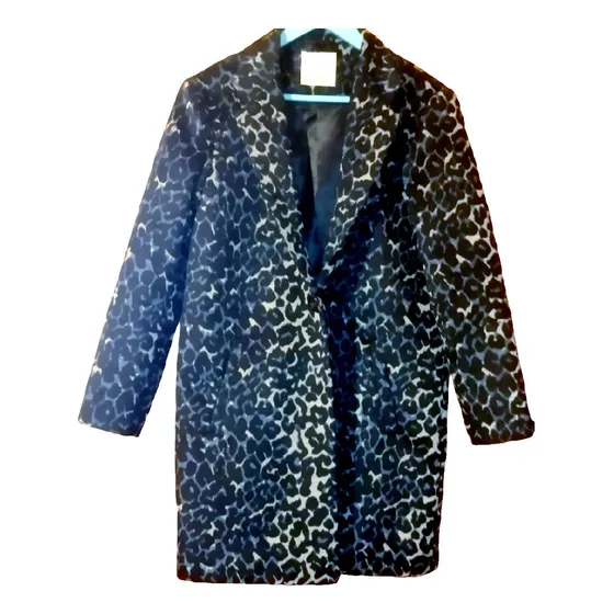Chaqueta  Tapado Larguita Animal Print Talla 36 Nueva