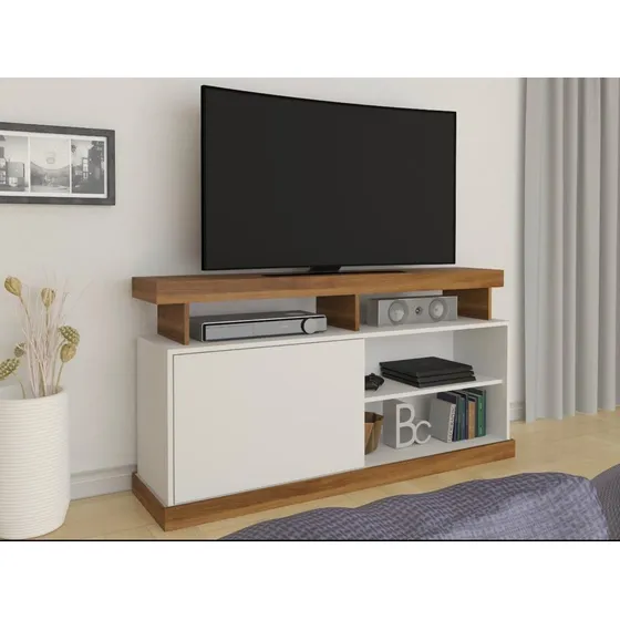 Rack Mesa Tv Smart Mueble Lcd Led Con Ruedas Max 55 Pulgadas