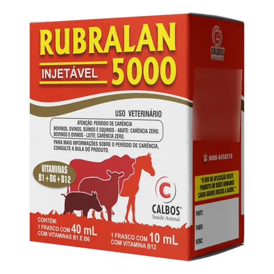 Rubralan Calbos 50ml Tratamento De Anemias E Recuperação